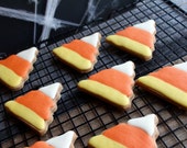 Gourmet Dog Treats: Candy Corn with Grain-Free Peanut Butter Recipe (Set of 10)