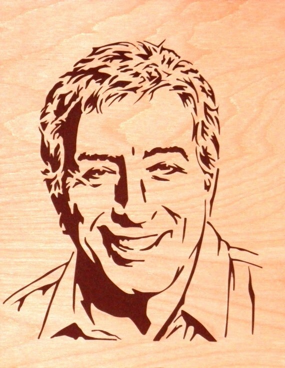 Tony Scroll Saw Portrait Free Shipping by ScrollSawDecor