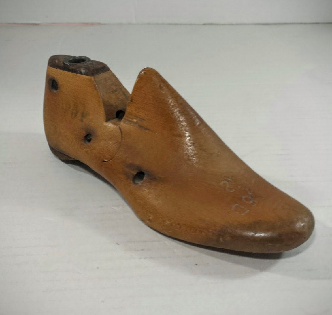 Children's Primitive Wooden Shoe Cobbler Form Vintage