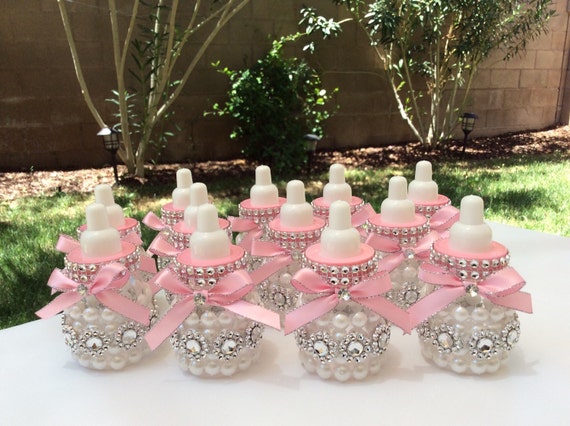 12 Little princess Baby shower favors pink by Marshmallowfavors