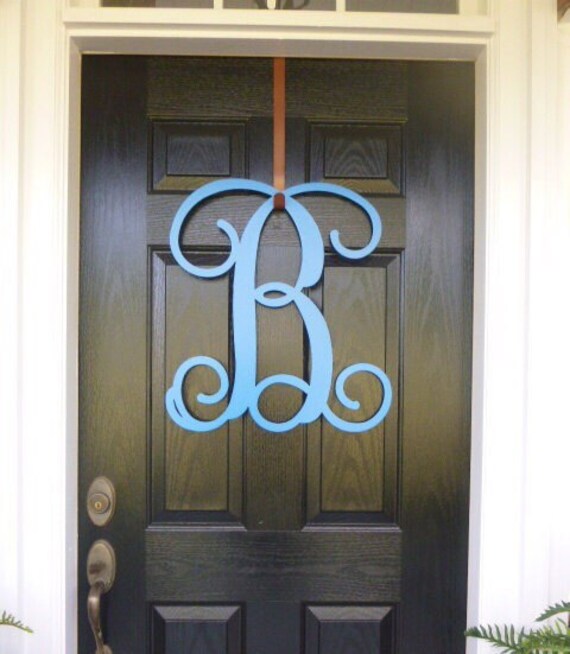Front Door Monogram Monogram Door Hanger by housesensations