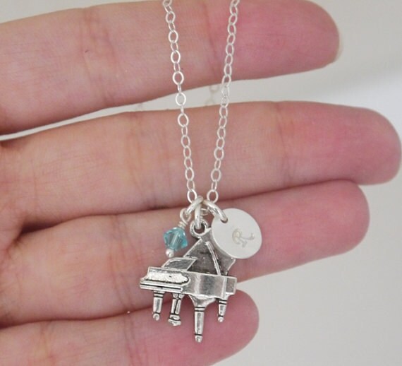 Piano Necklace Personalized Piano Necklace Piano Charm