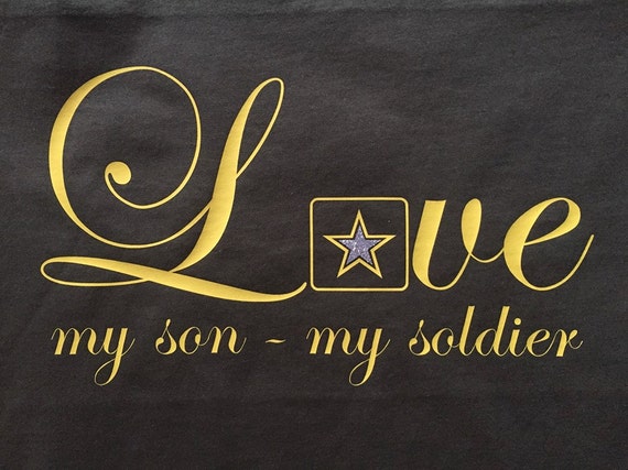 Download Proud Army Mom T-Shirt Love My Son My Soldier Unisex or