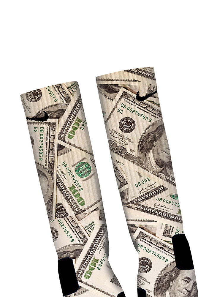 Money custom nike elite socks by JaysApparel on Etsy