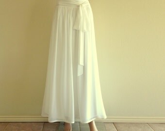 Jupe Maxi AGB Tie-dye - Bleu Marine Et Blanc - Taille Large - NWOT