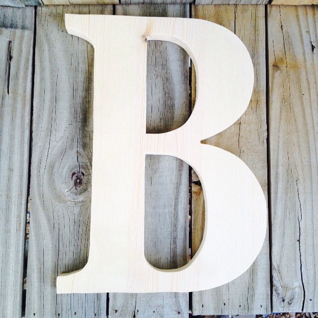 14 inch Unfinished Wooden Letters