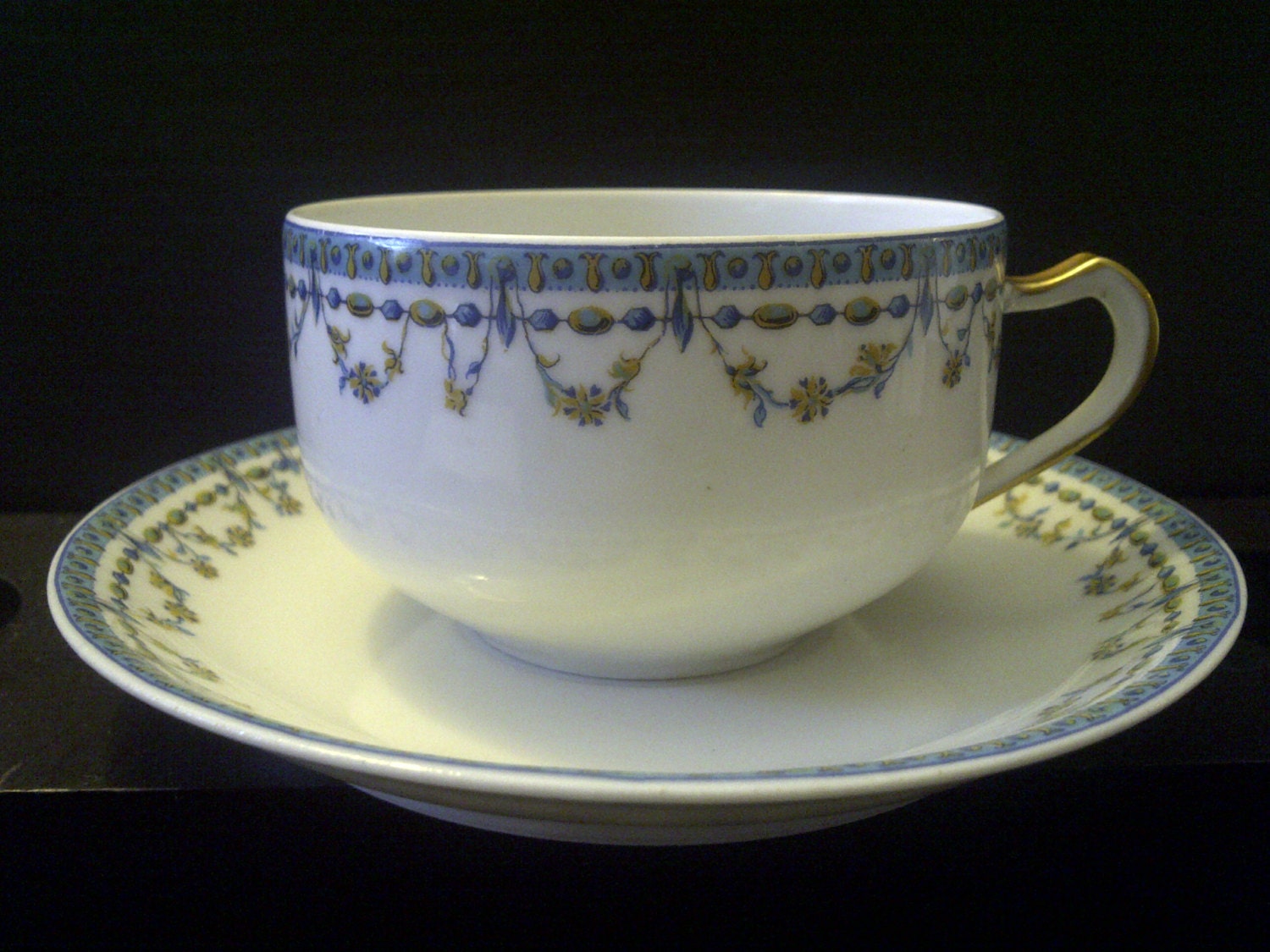 Haviland & Co. Limoges Tea Cup and Saucer by cleosky on Etsy