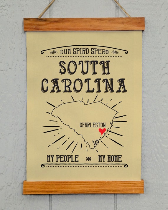 South Carolina Wall Decor Charleston SC My People My Home