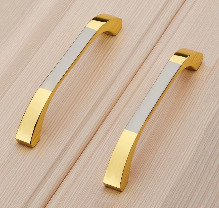 Dresser Drawer Pull Handles Knob Gold Silver Metal Pulls