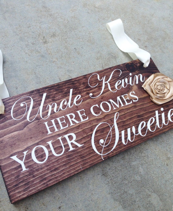 Ring Bearer Sign Custom Ring Bearer Sign by MoreThanLace on Etsy