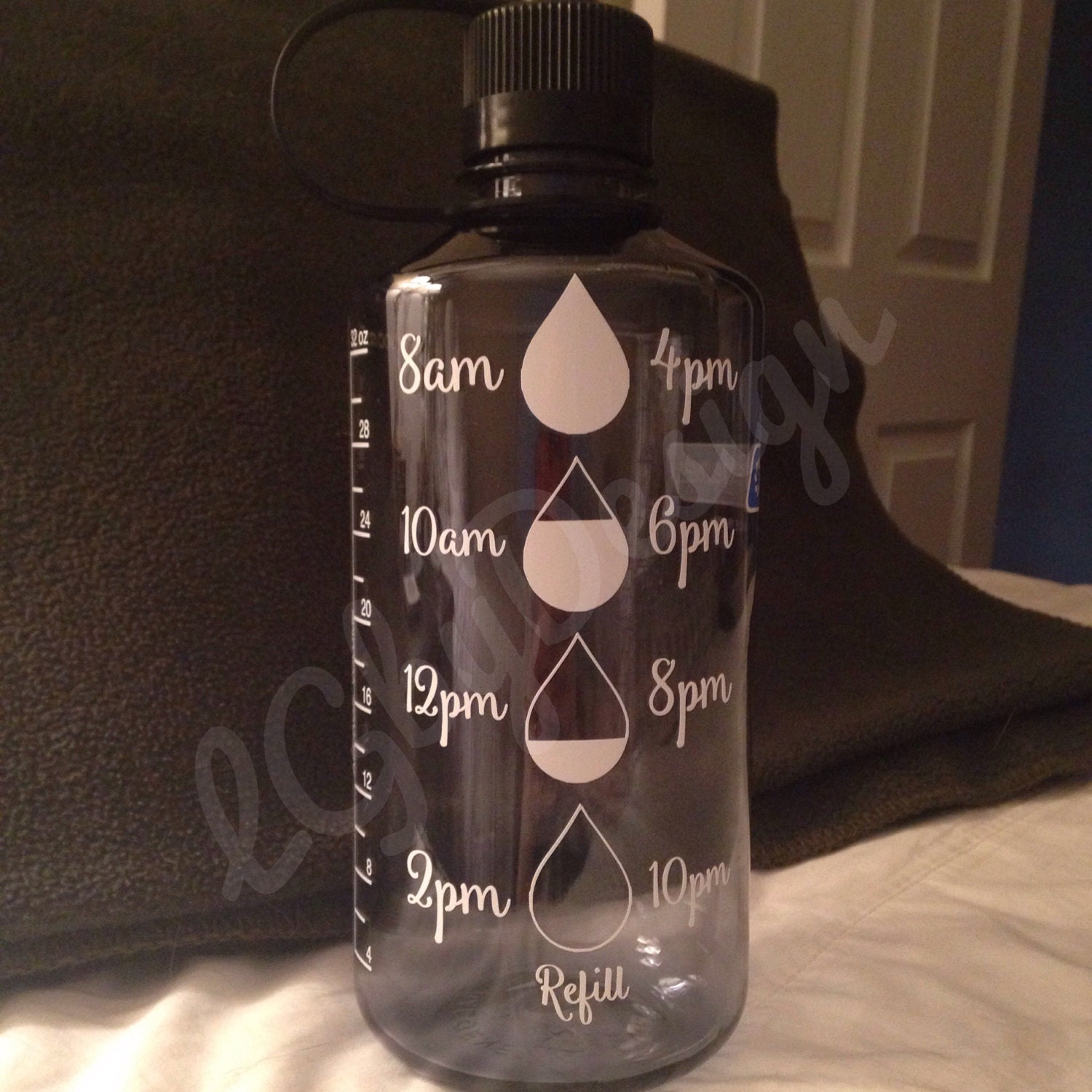 Motivational Water Bottle Decal by LGbyDesign on Etsy