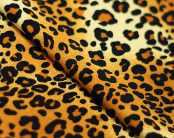 Animal Print Fabric, Leopard Print Fabric, Swimsuit Fabric, Swimwear Fabric, Spandex Fabric, Stretch Fabric 1/8, 1/4, 1/2 Item# RXPN-CF97050