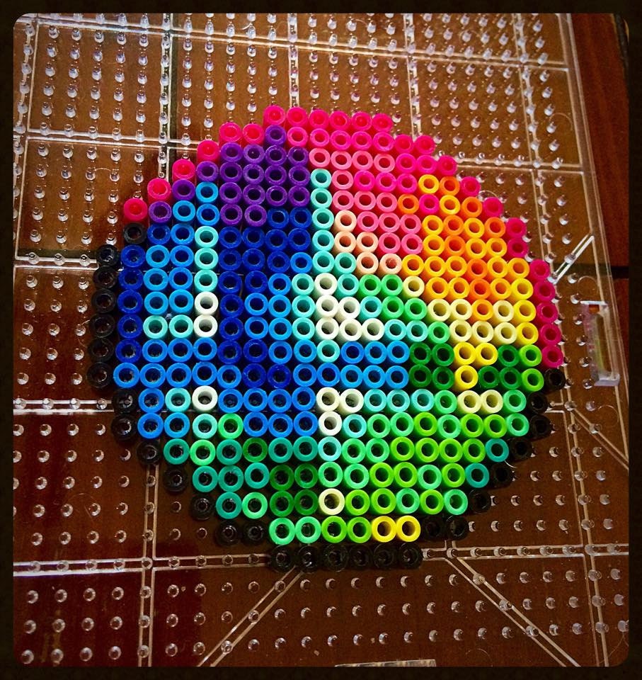 4 beads playstation hama Bros. Emblem Perler Bead Smash Super Coaster