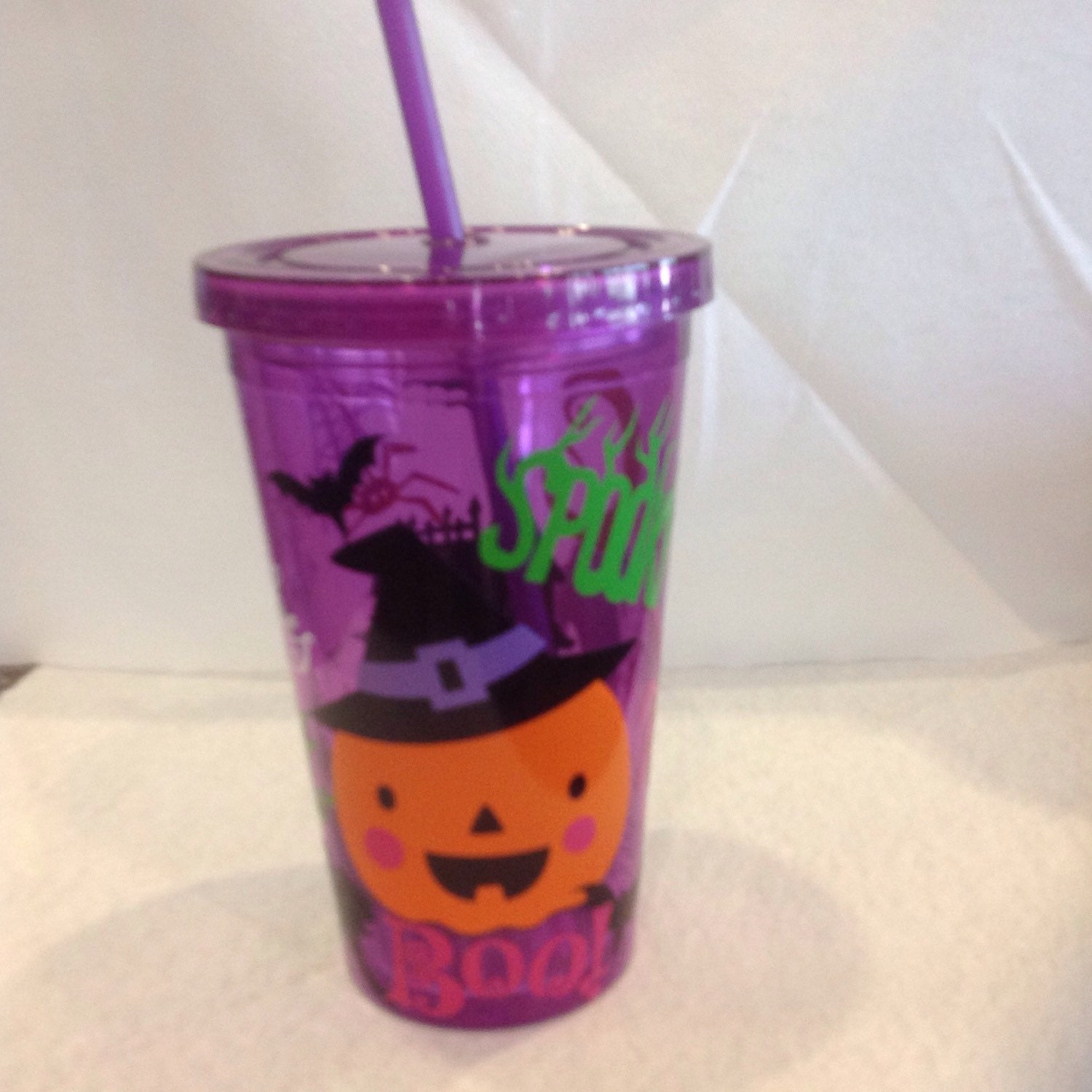 Bling Halloween tumbler cup kawaii kitsch