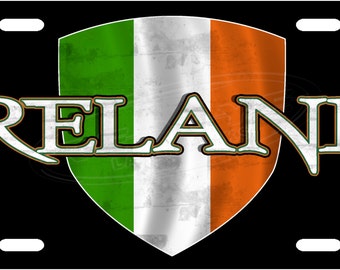 Ireland Shield License Plate Tag