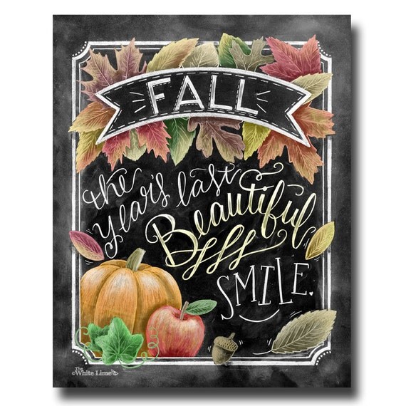 Fall Decor, Fall Quote, Fall Art, Chalkboard Art, Chalk Art, Typography, Autumn Decor, Pumpkins, Fall Leaves