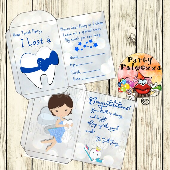 Items similar to Printable Tooth fairy envelope on Etsy