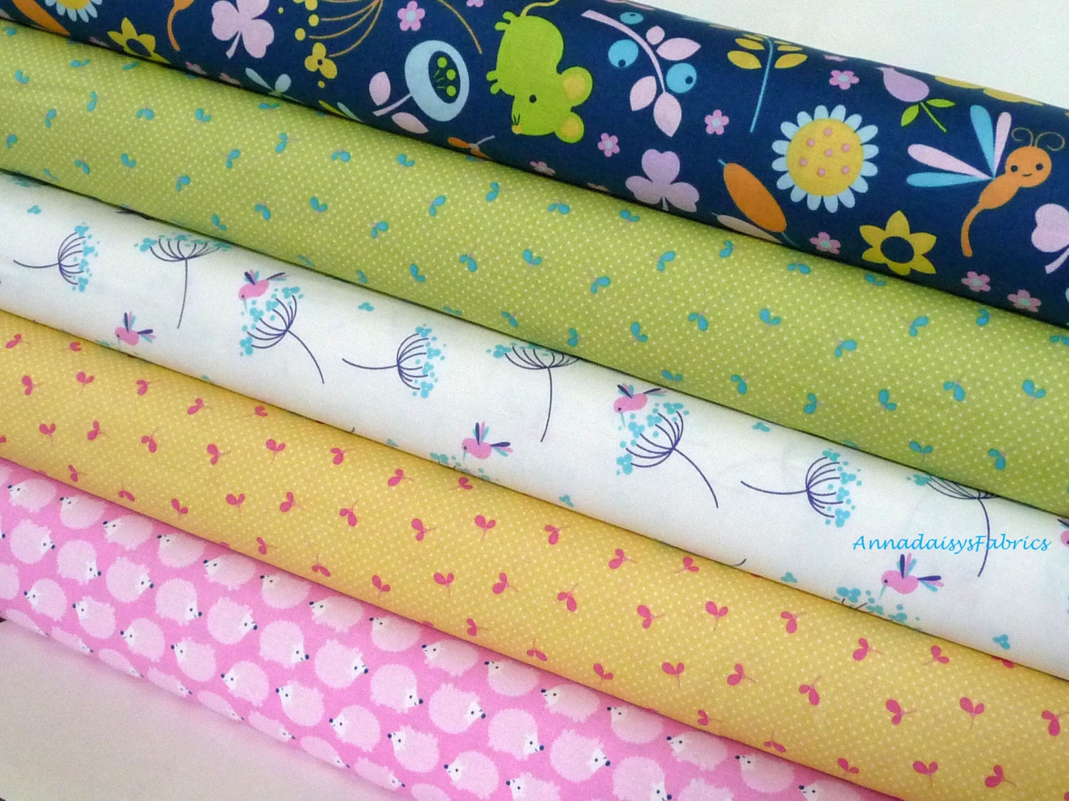 Baby Girl Quilt Fabric Bundle Riley Blake Wildflower Meadow   Il Fullxfull.826867526 Itqj 