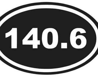 140.6 IRONMAN TRIATHLON LOGO Vinyl Decal Sticker Car Window Laptop Ipod Ipad Choose Color