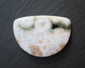Ocean Jasper, Designer, Cabochon, with green druze