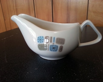 Vintage Mid-Century Canonsburg Temporama Gravy Boat - Cool Atomic Age Design - 2 Available