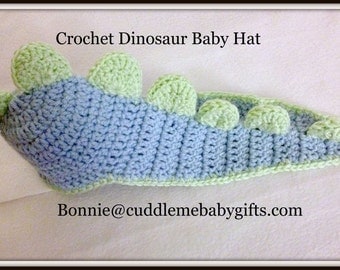 Baby Shower Baby Dinosaur Baby Crochet Hat Photo Prop Baby Boy Baby Shower Gift Baby Shower Decor