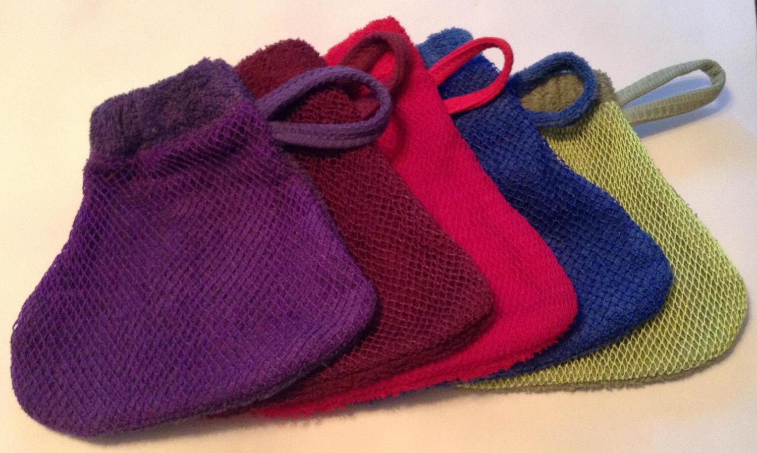 Washcloth Mitt.Body scrub.Bath Wash glove. Exfoliating nylon