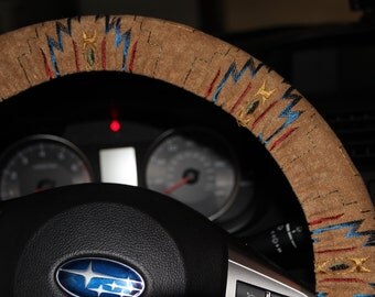 Tribal Steering Wheel Cover- Aztec Wheel Cover- Accessories- Car accessories.Hostess Gift Idea .