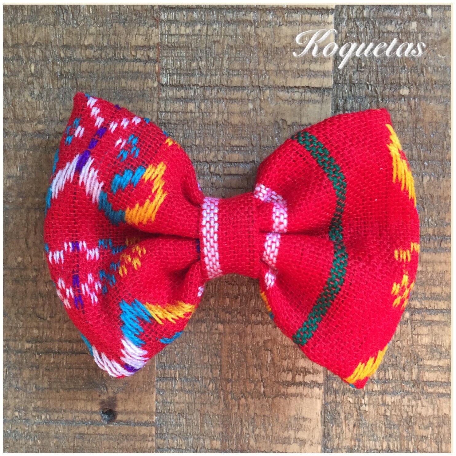 Mexican bow. Red bow. Girls bows. Hair clips. Bow headband