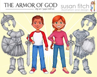 Armor of God - Clip Art & Paper Doll set