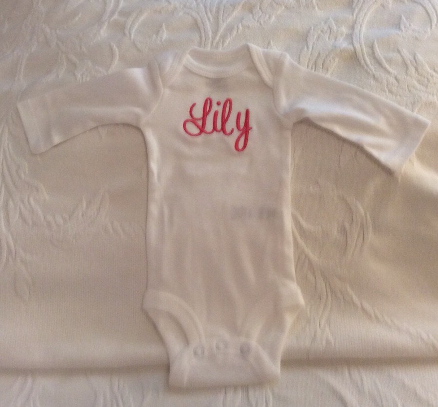 Embroidered Baby Onesies