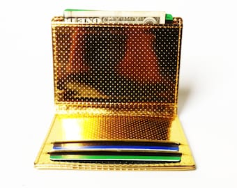 SHAMROCKWALLETS Perfect Slim Wallet RFID protection - Gold
