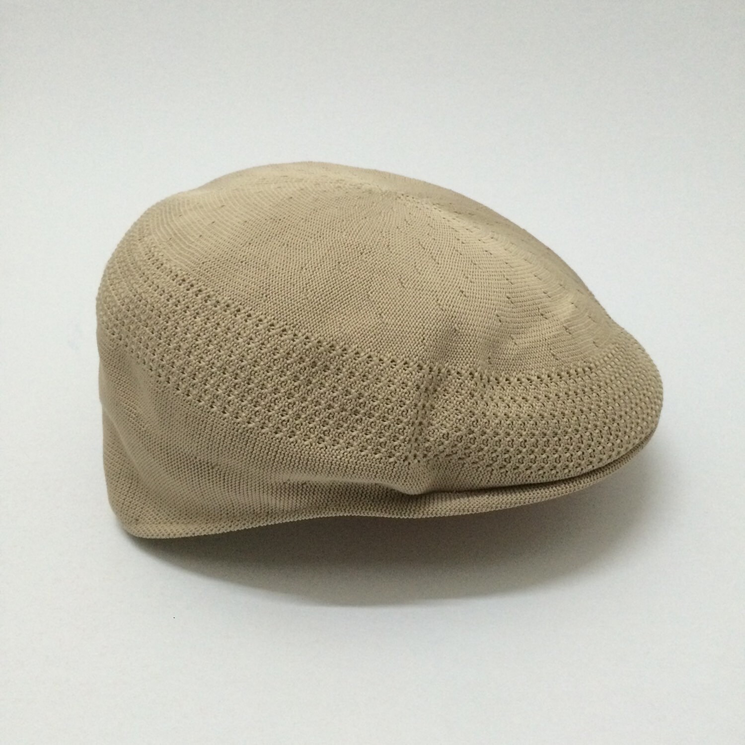 Authentic Kangol Blue Tropic Ventair 504 Beige Ivy Cap Sz L