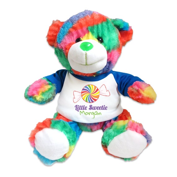 multi colored teddy bear