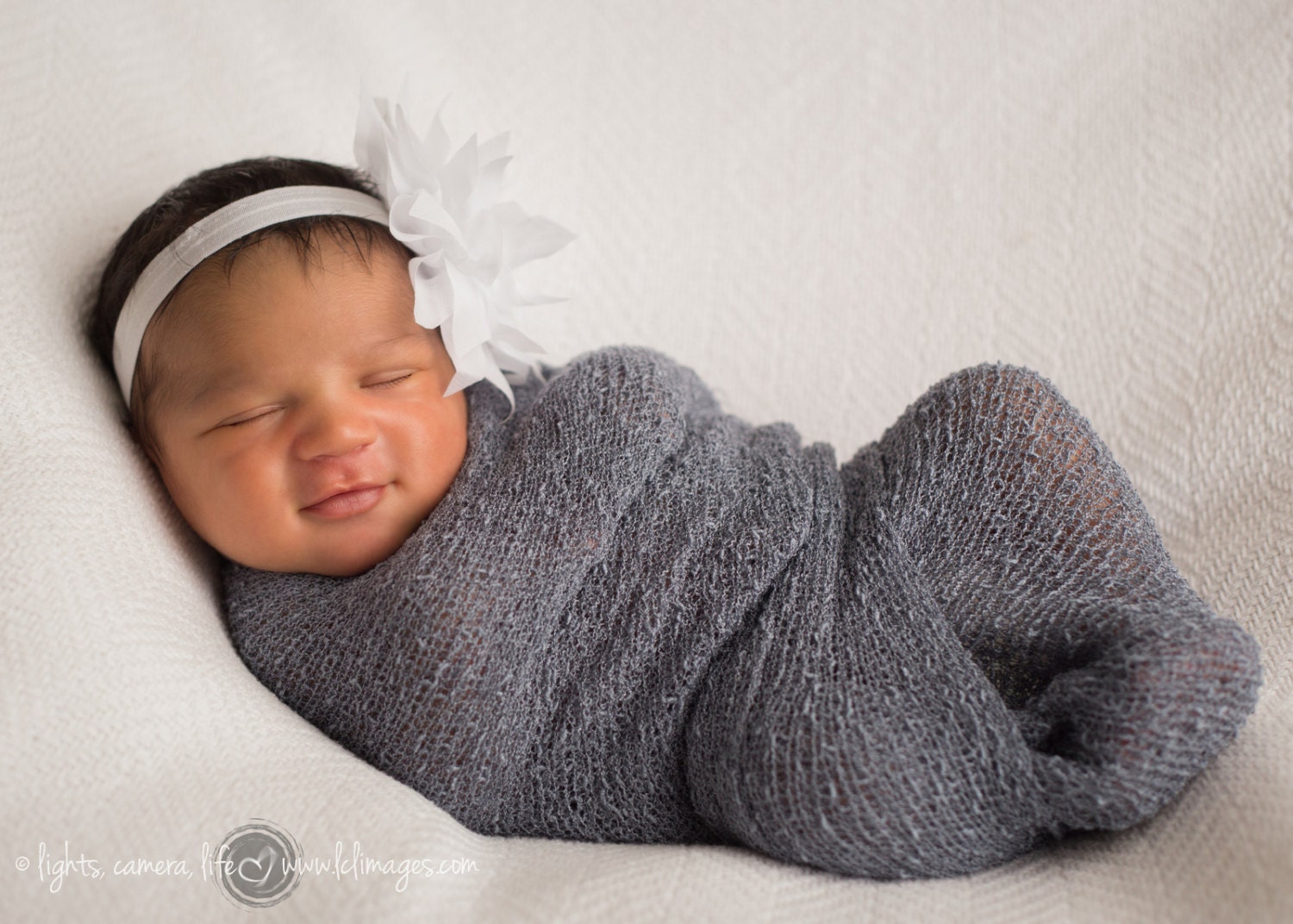 Slate Gray Newborn Stretch Wrap Newborn Baby Boy Newborn