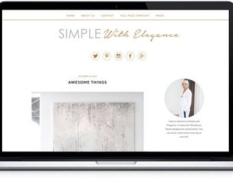 Responsive Wordpress Theme , WordPress themes , MOBILE Wordpress Template ,Blog Theme , Wordpress Photography website,Feminine template