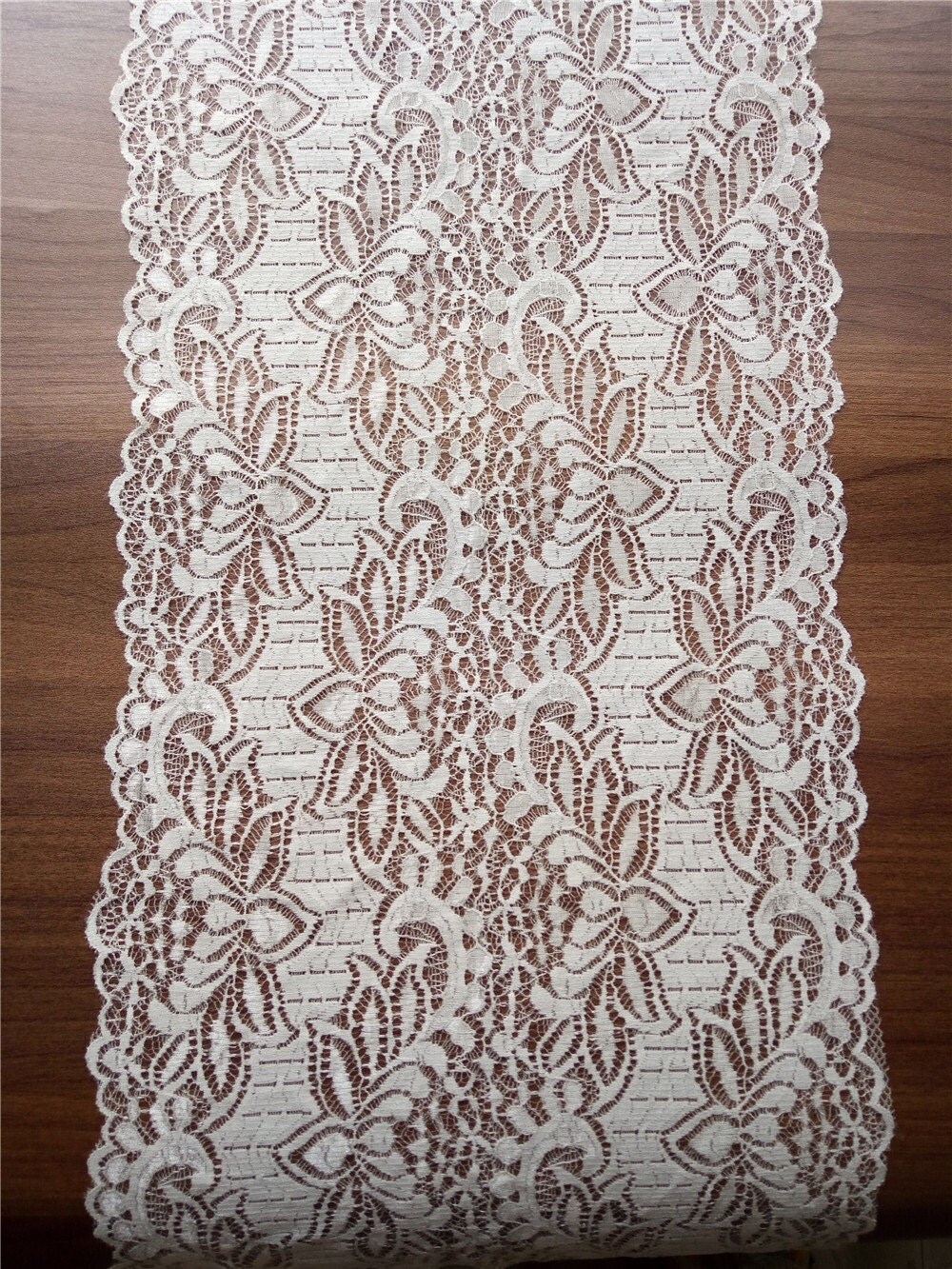 White lace runner 12 wedding table runner white