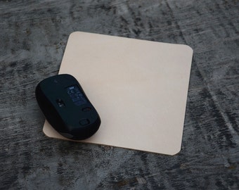 Leather Mouse Pad, Mouse Pad Round Circle, Leather Mouse Mat, Leathet Circle Mouse Pad , letter initials