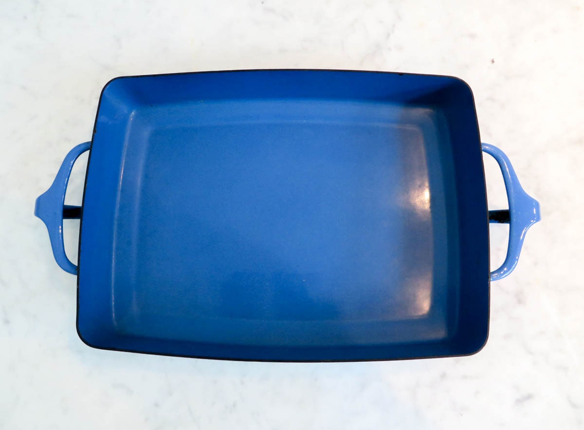 Dansk Kobenstyle Medium Yellow Baking Dish, Enamelware Made in France