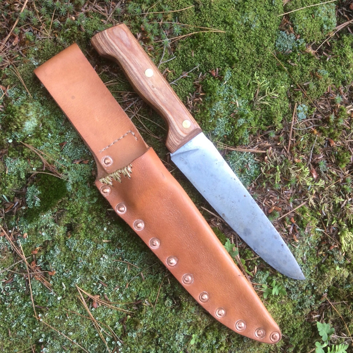 French peasant knife with leather sheath by TimsSatchels on Etsy
