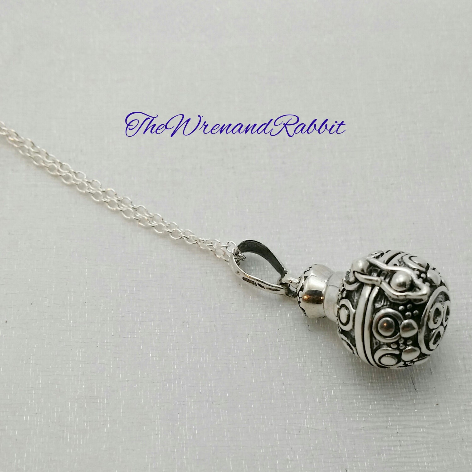 Secret stash necklace beautiful solid sterling silver