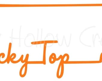 Tennessee Rocky top state outline cutting file SVG instant download for PERSONAL USE only!