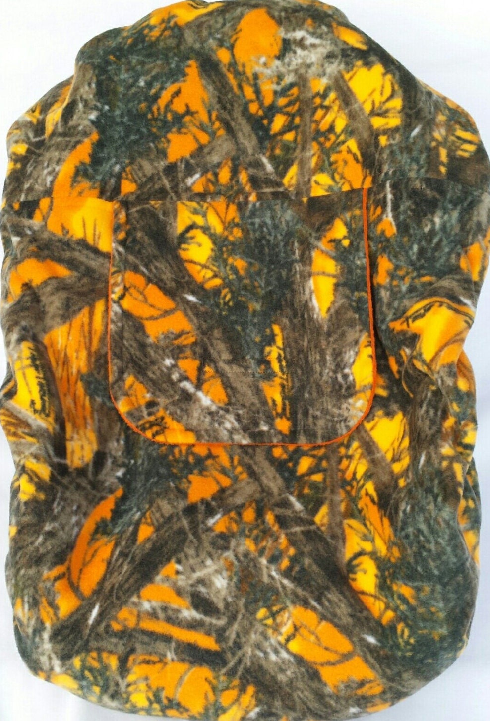 Car Seat Cover True Timber Blaze Orange Camo Baby Cozy Fleece