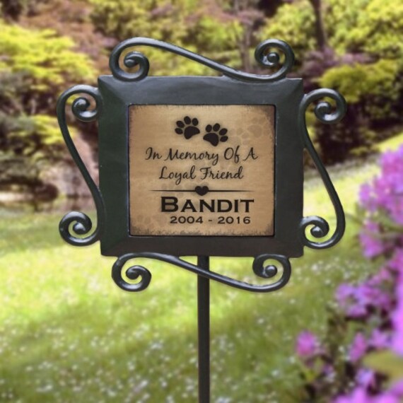 Personalized Pet Memorial Garden Stake Pet Memorial Loyal