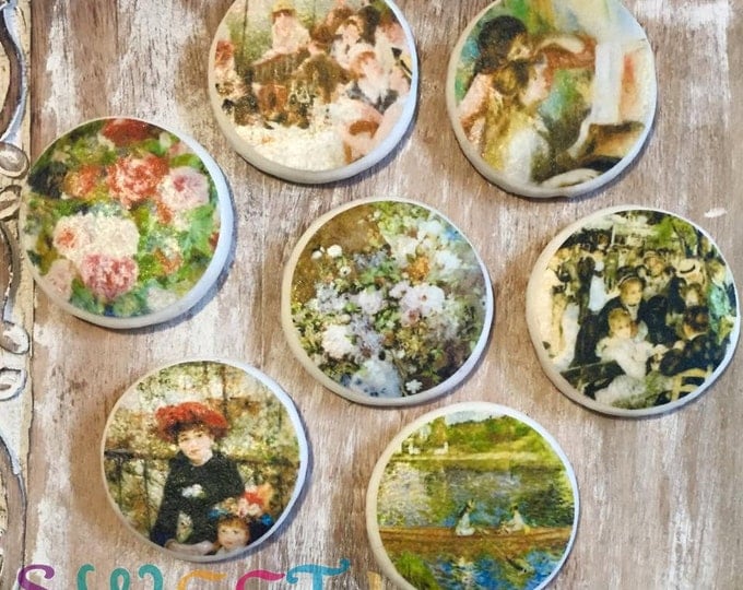 Edible Renoir Paintings Cupcake, Cookie & Oreo Toppers - Wafer Paper or Frosting Sheet