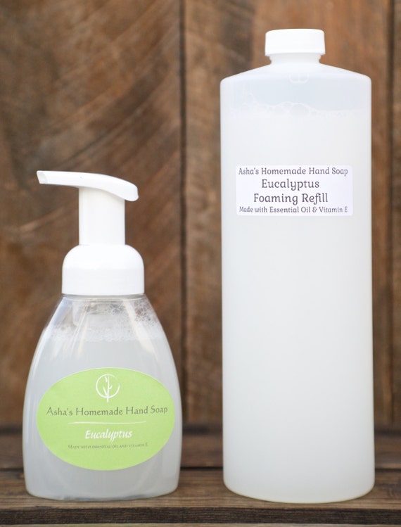 Items Similar To Eucalyptus Foaming Hand Soap With 32 Oz Refill 100 Pure Essential Oil 5836