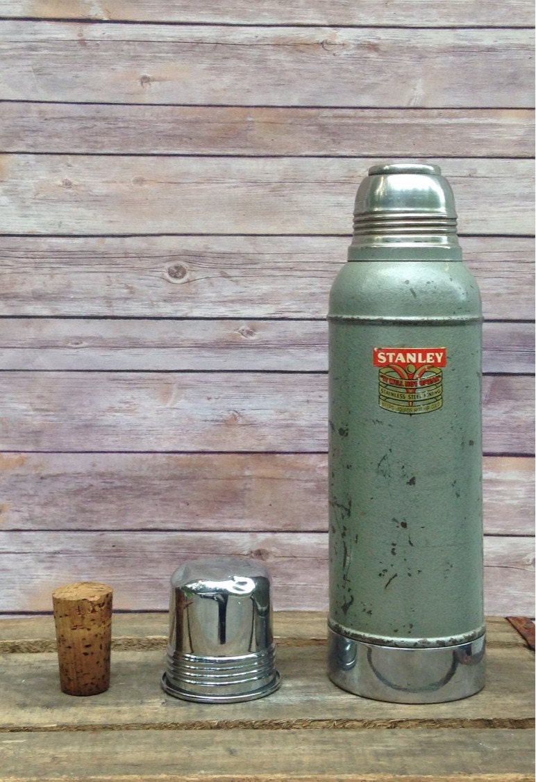 Vintage 1950 S Stanley Super Vac Green Thermos With   Il Fullxfull.819142838 Eb4m 