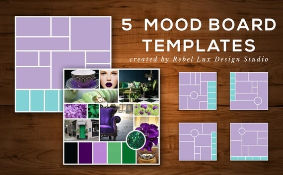 mood board indesign template