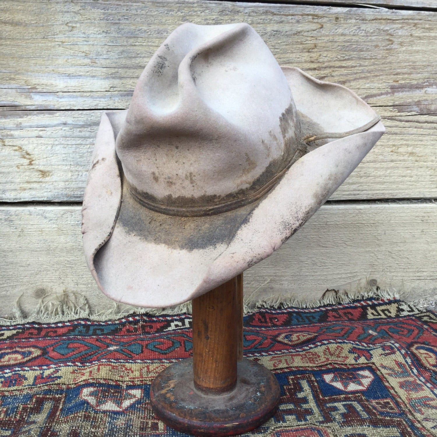 Stetson Cowboy Hat Vintage Sz 7 As Found Dirty Distressed