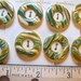 Set of 8 vintage swirl patterned buttons, lifesaver buttons, sewing, sewing supplies